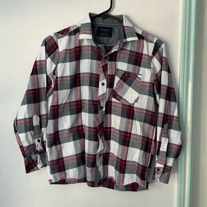 Nomad Kids Plaid Shirt - Red, Black, White